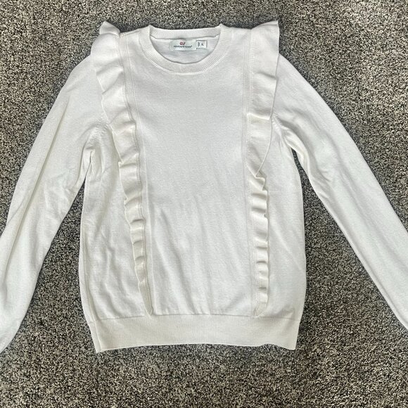 Girls Vineyard Vines Ivory Sweater (Youth XL) - Picture 1 of 3